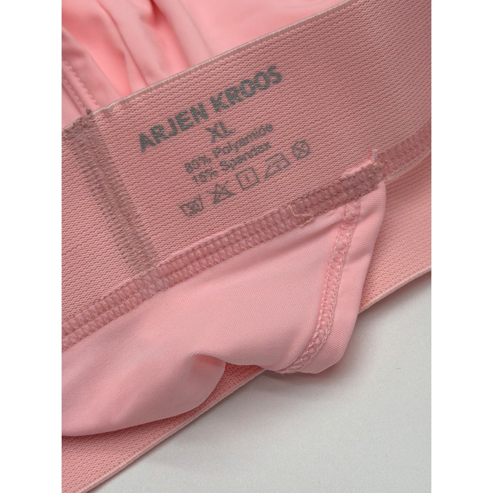 Arjen Kroos Mens Pink Thong Athletic Supporter XL Wide Waistband Logo Patch - Picture 6 of 6